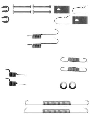 HELLA PAGID Комплектующие, тормозная колодка 8DZ 355 200-801